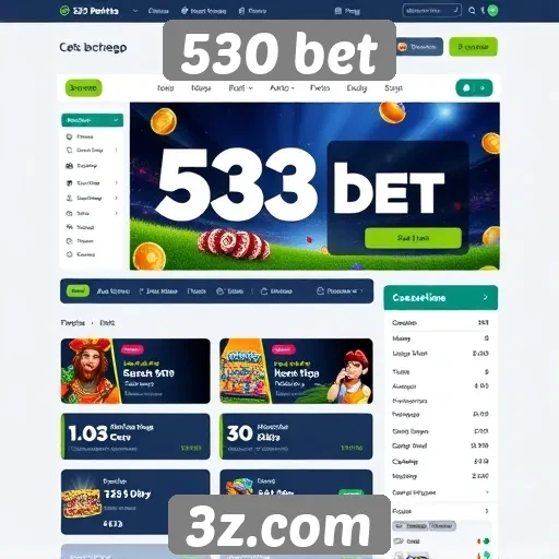 Acessibilidade e design intuitivo no site 530 bet