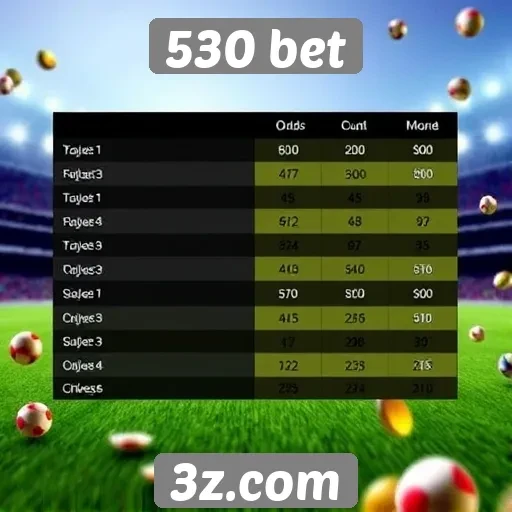 Comparativo de odds entre jogos no 530 bet
