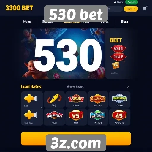 Interface do usuário do 530 bet é intuitiva